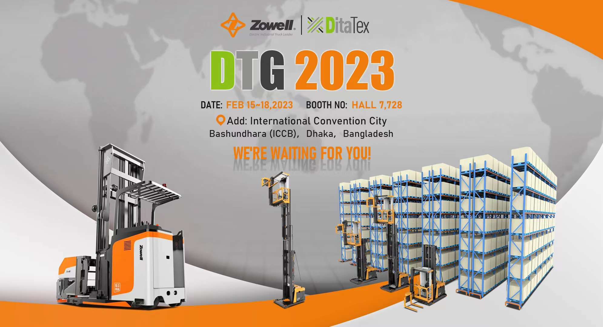 معرض DTG 2023: Zowell و DitaTex في مدينة المؤتمرات الدولية باشوندهارا (ICCB) في بنغلاديش